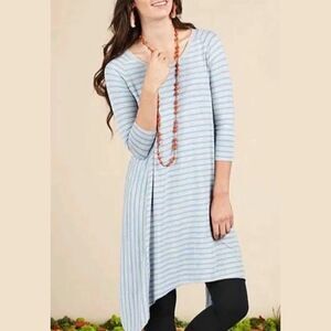 Matilda Jane Her Majesty Blue Stripe Midi Dress size XS